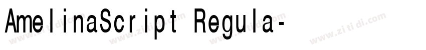 AmelinaScript Regula字体转换